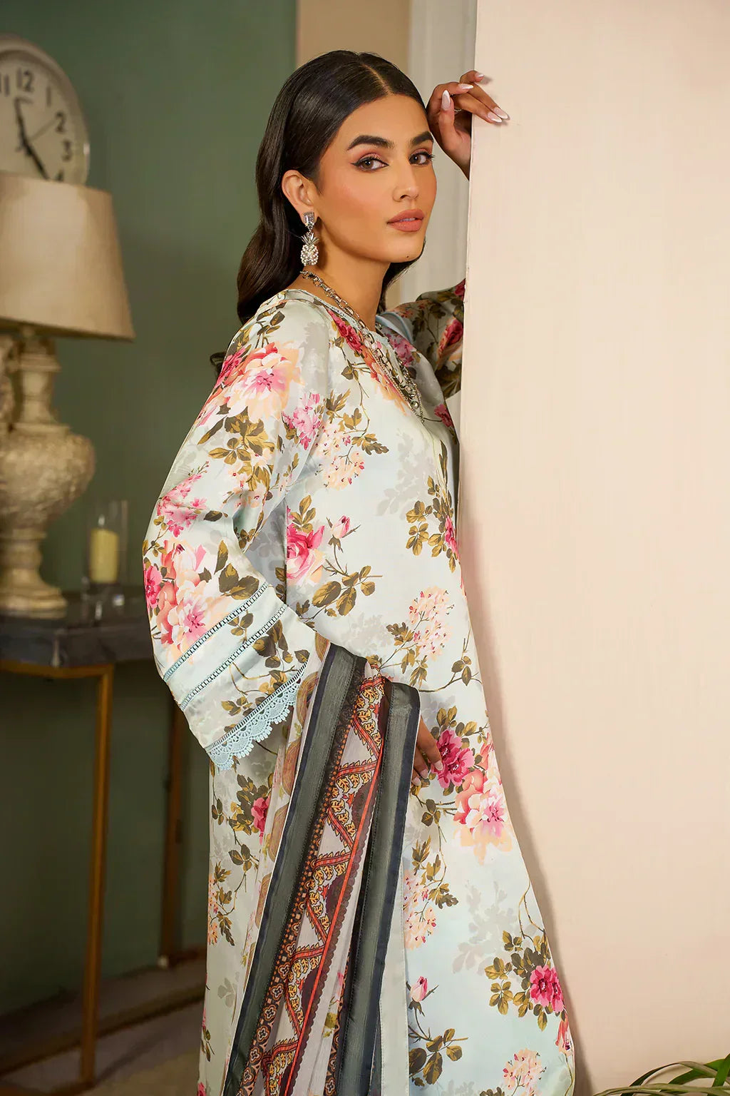 Zarif | Prints 24 | ZSP 02 AQUA - Mirha Collections