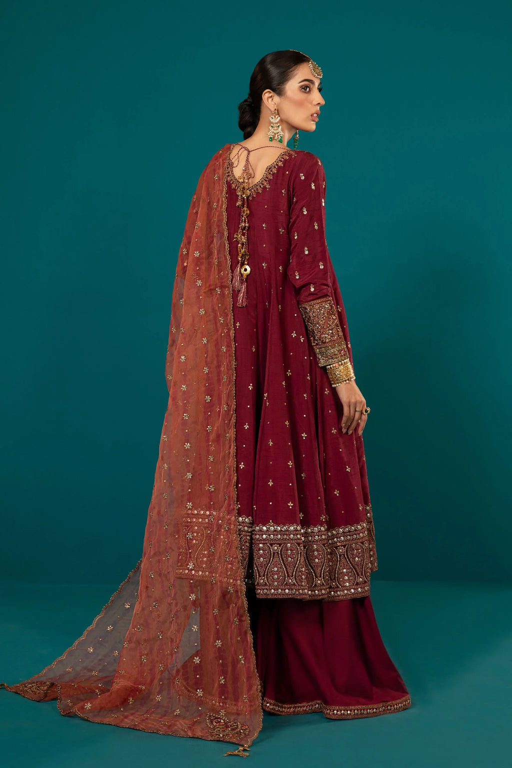 Maria.B. - 3 Piece Embroidered Suit