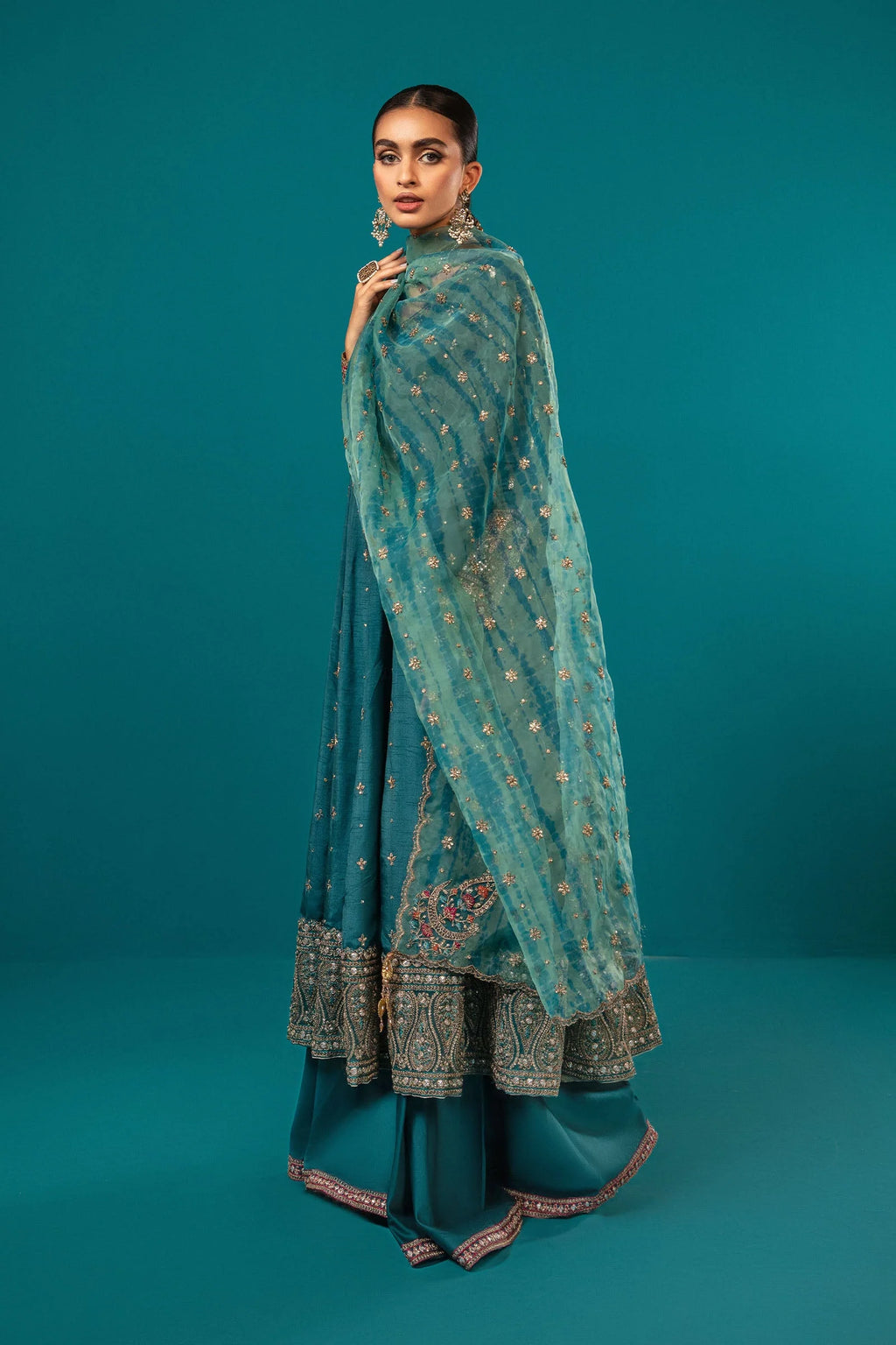 Maria.B. - 3 Piece Embroidered Suit