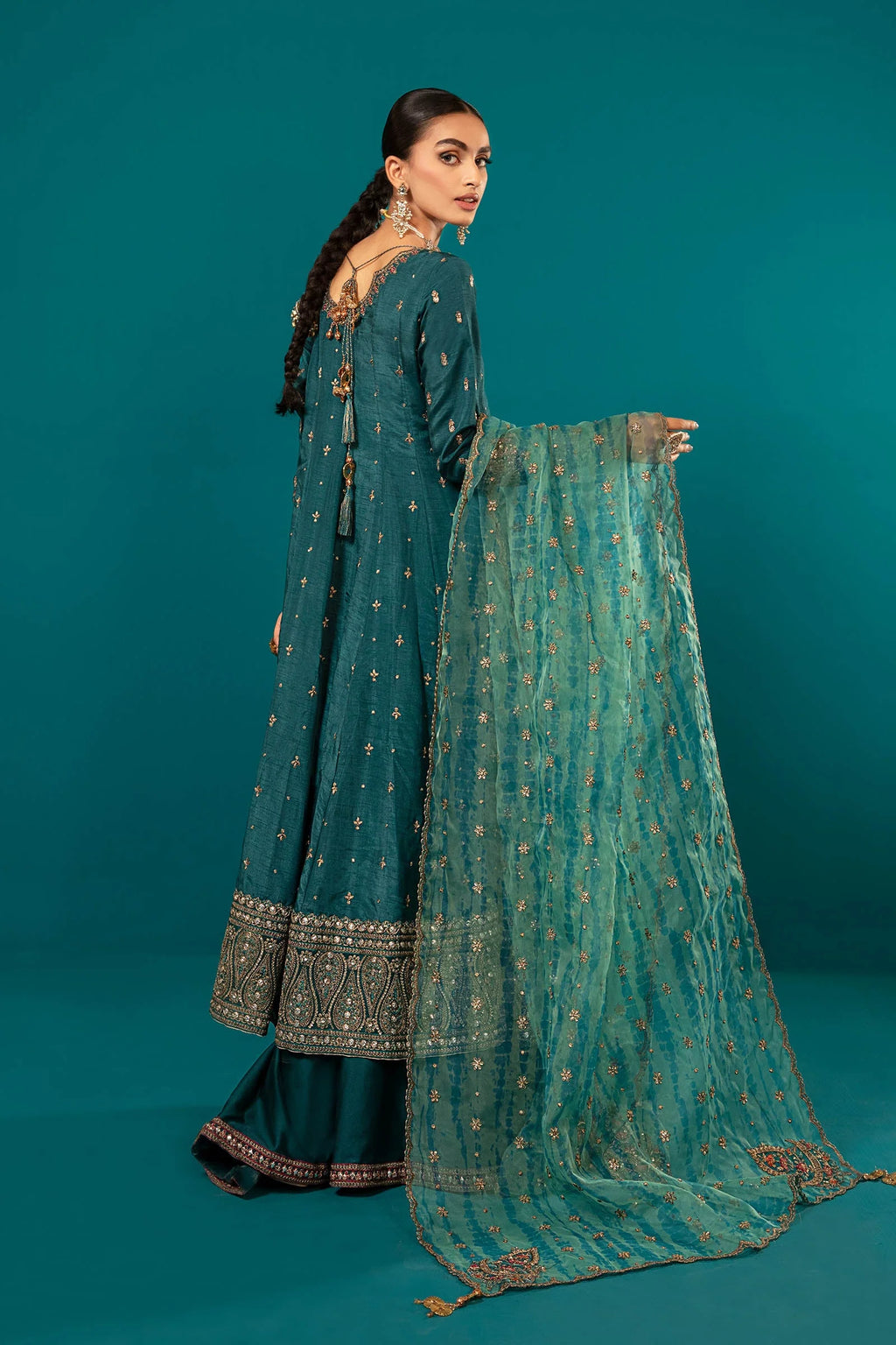 Maria.B. - 3 Piece Embroidered Suit