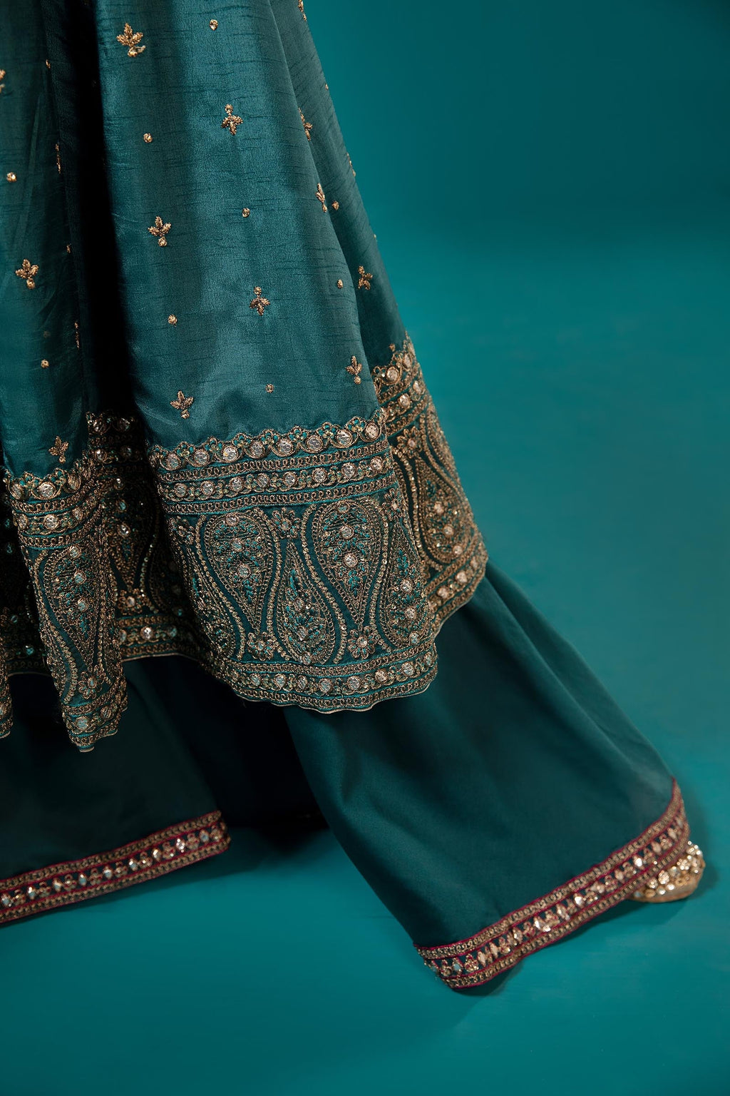 Maria.B. - 3 Piece Embroidered Suit