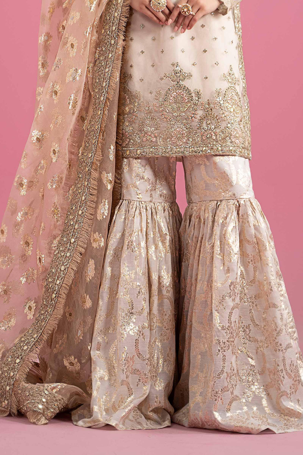 Maria.B. - 3 Piece Embroidered Organza Suit