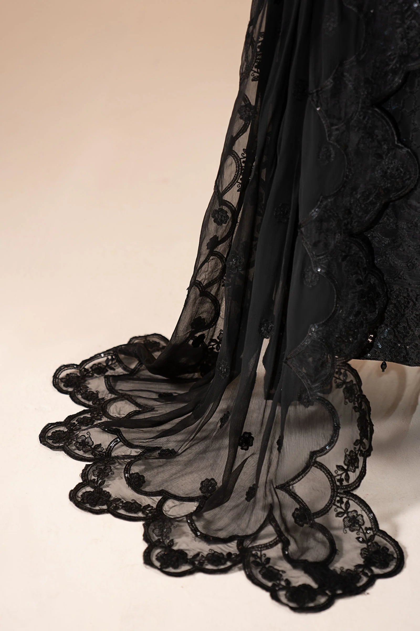 Maria.B. - 3 Piece Embroidered Chiffon Suit