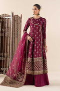 Maria.B. - 3 Piece Printed Raw Silk Suit