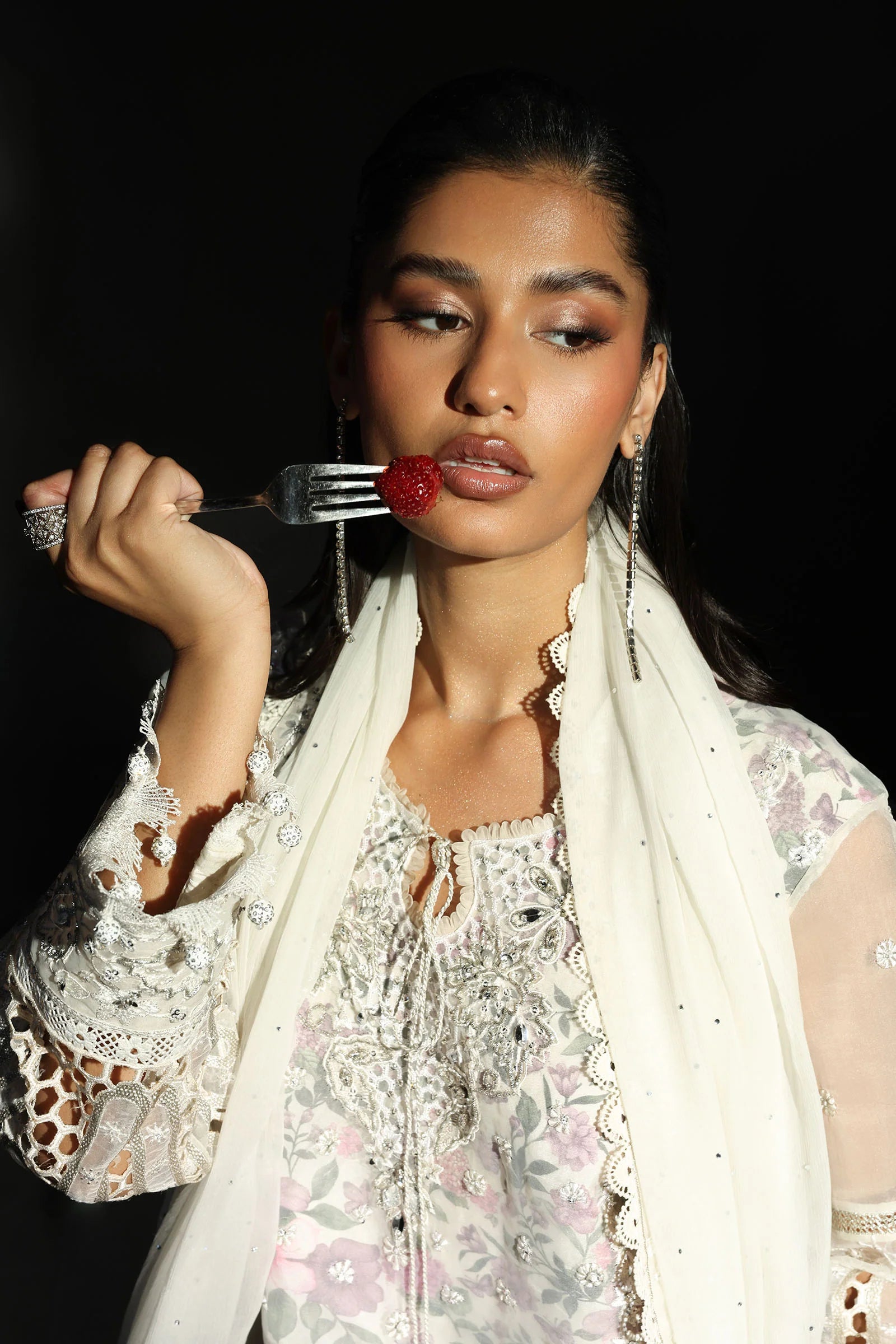 Maria.B. - 3 Piece Embroidered Organza Suit