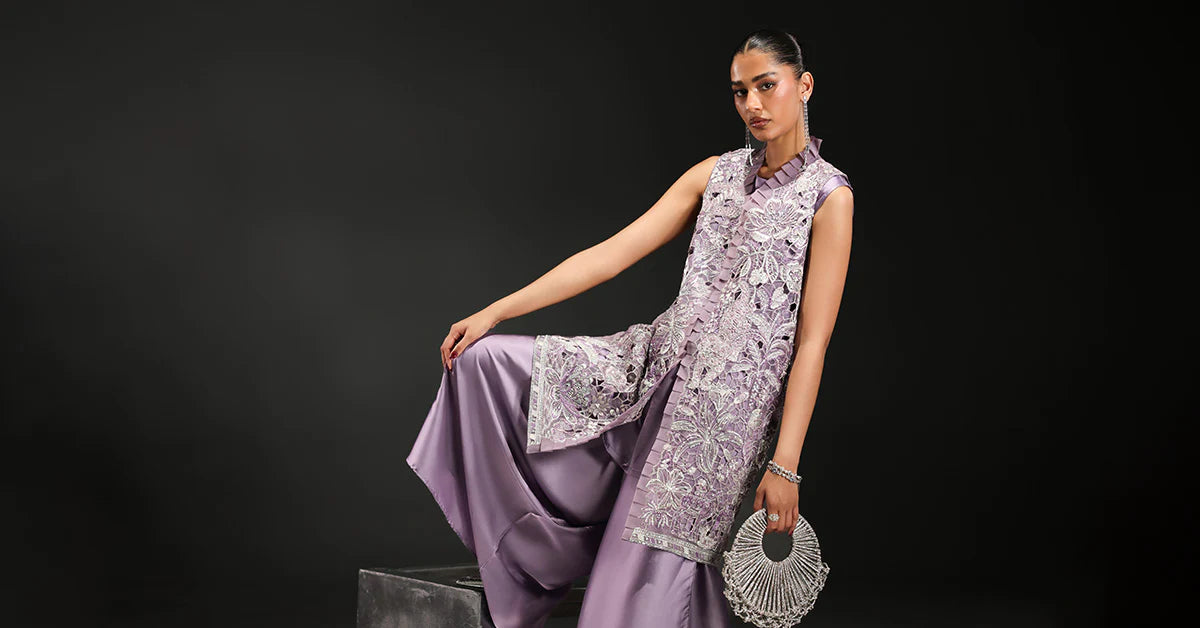 Maria.B. - 3 Piece Embroidered Organza Suit