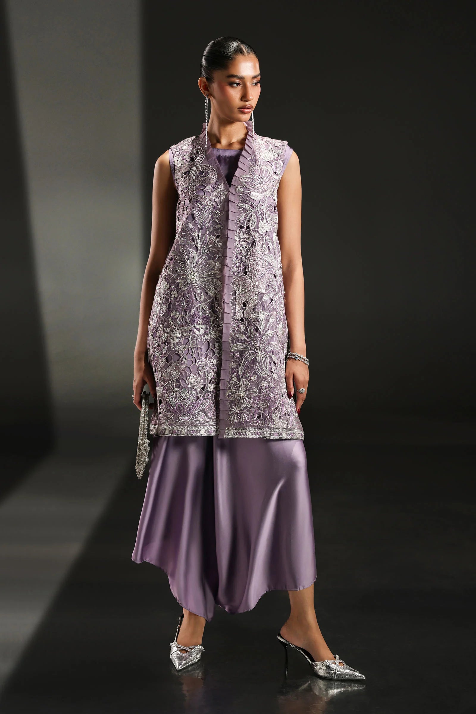Maria.B. - 3 Piece Embroidered Organza Suit