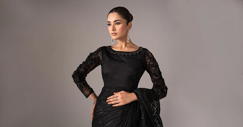 Maria.B. - Embroidered Net Saree