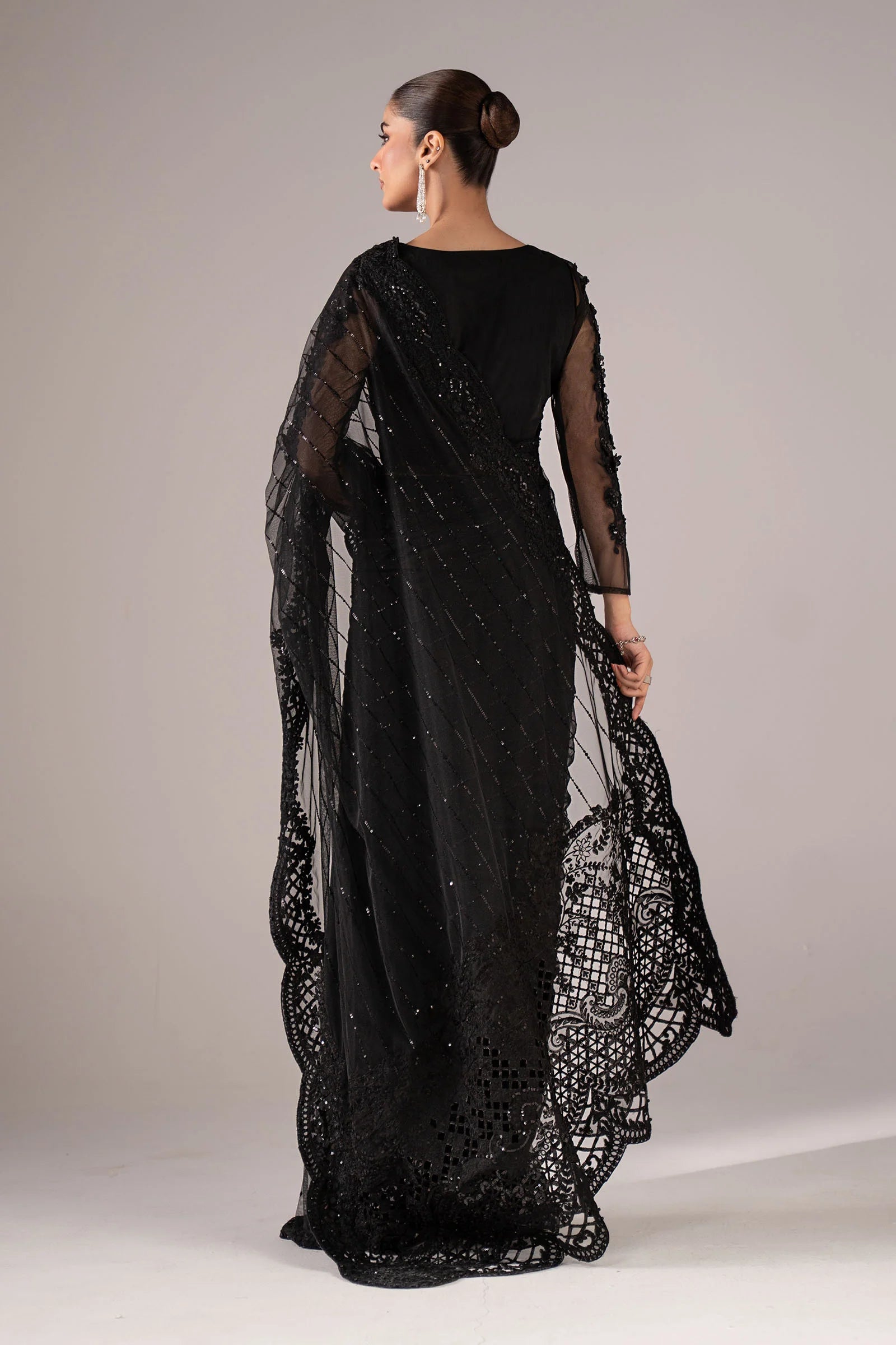 Maria.B. - Embroidered Net Saree