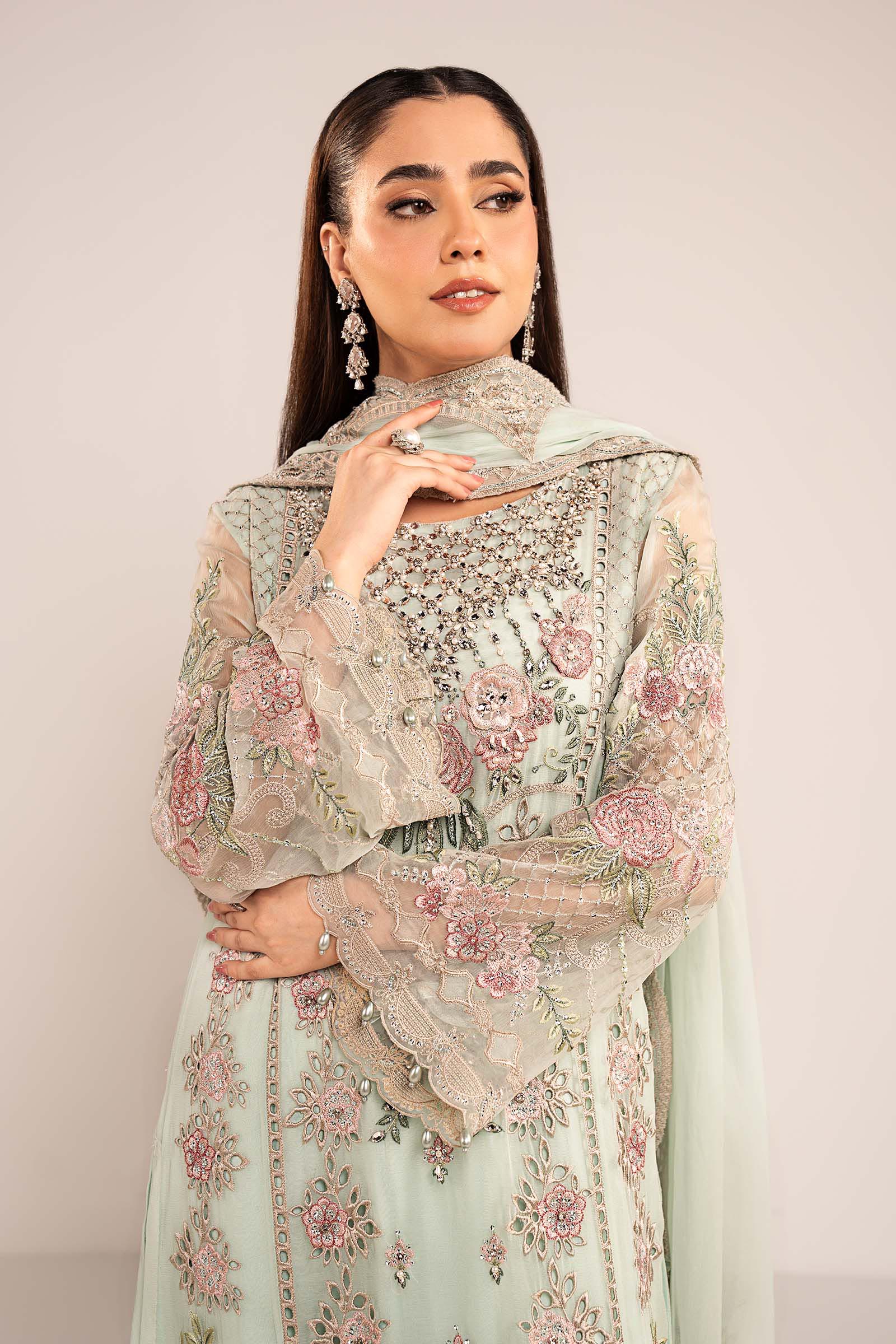 Maria.B. - 3 Piece Embroidered Chiffon Suit