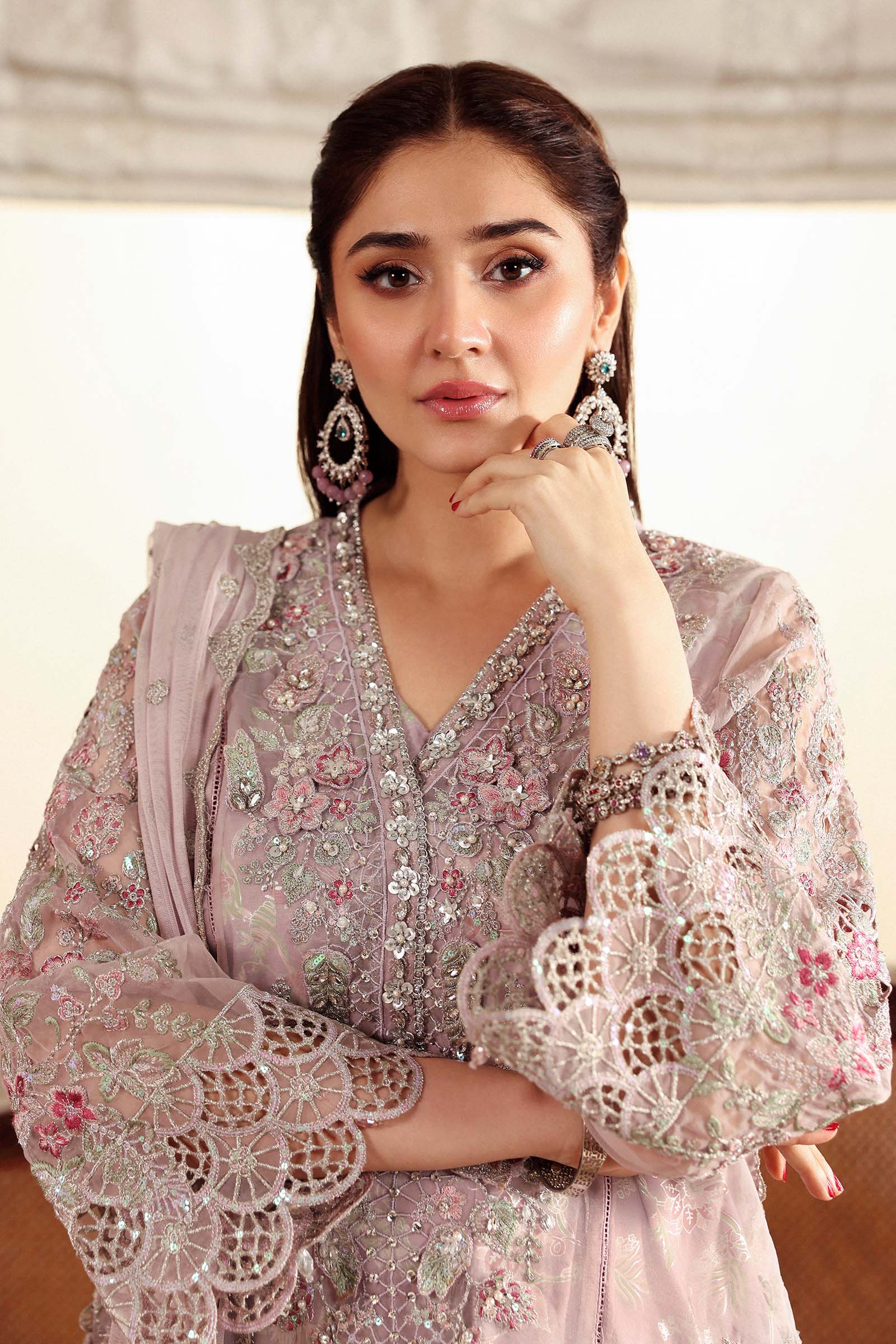 Maria.B. - Embroidered Organza Suit