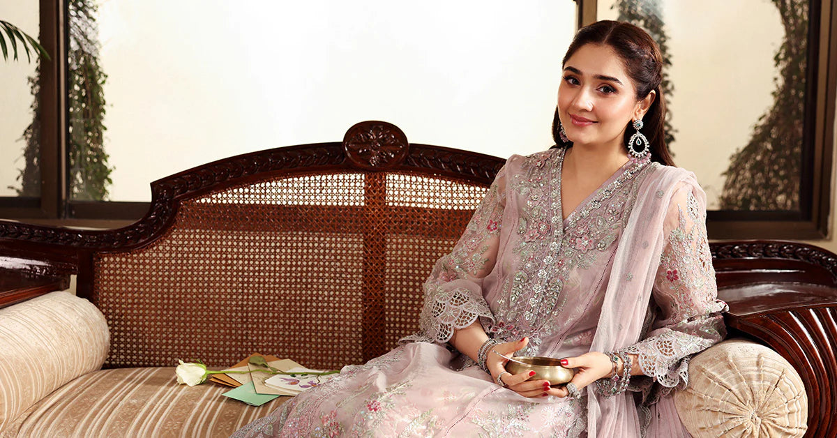 Maria.B. - Embroidered Organza Suit