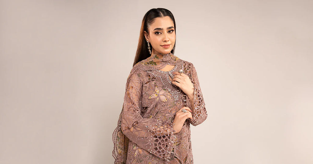 Maria.B. - Embroidered Organza Suit