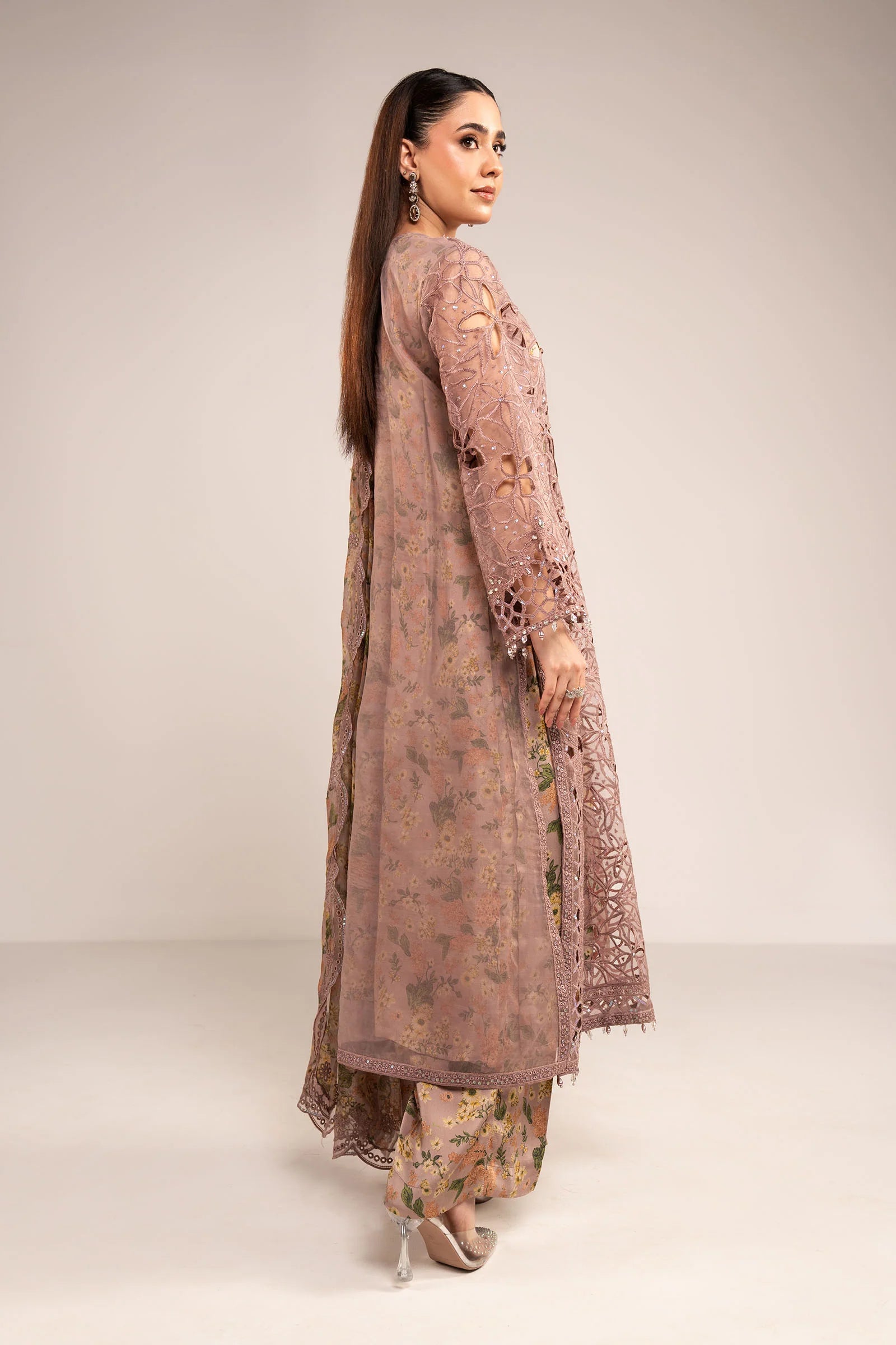 Maria.B. - Embroidered Organza Suit