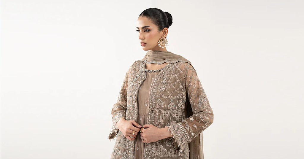 Maria.B. - 3 Piece Embroidered Organza Suit