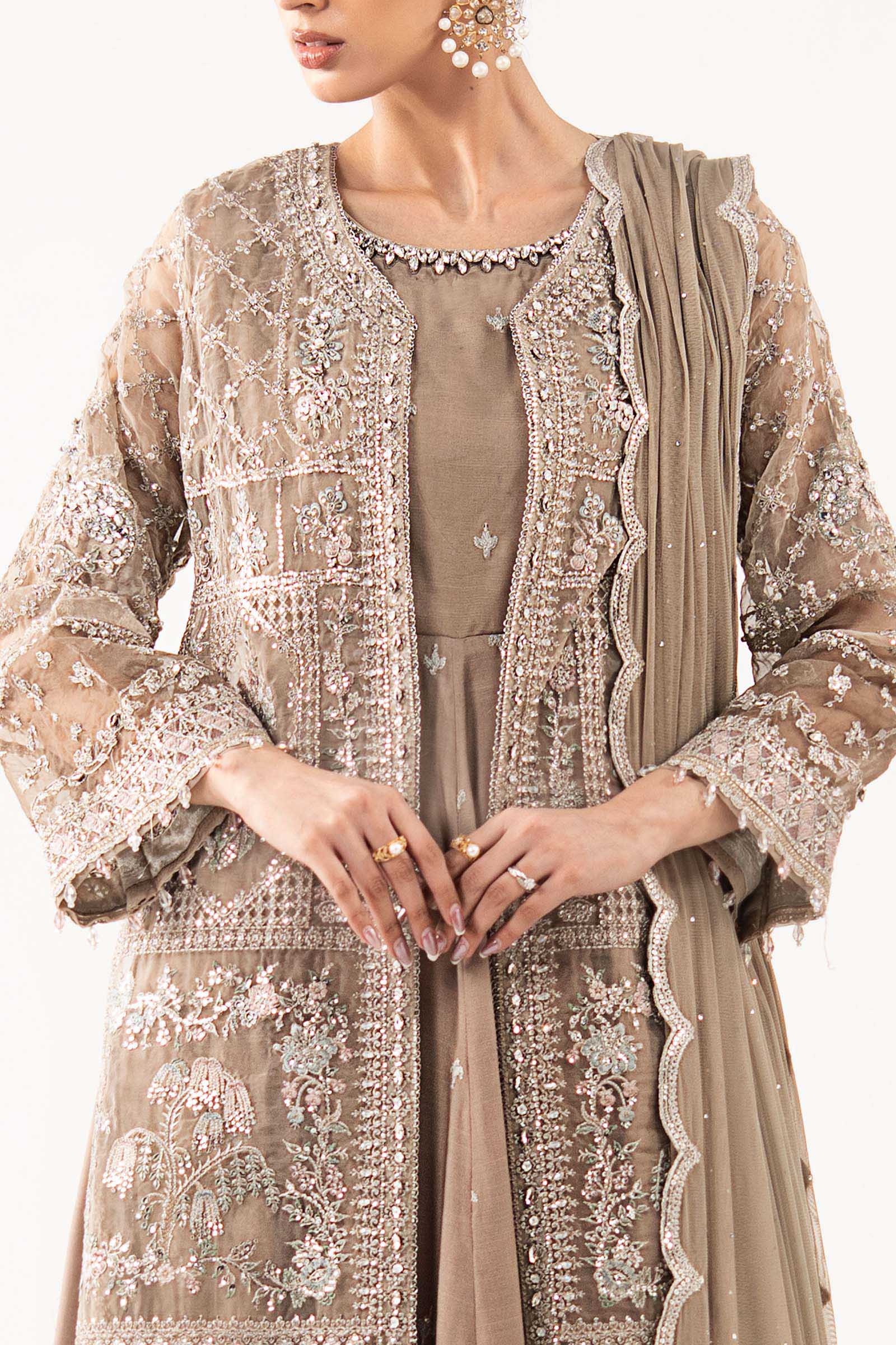 Maria.B. - 3 Piece Embroidered Organza Suit