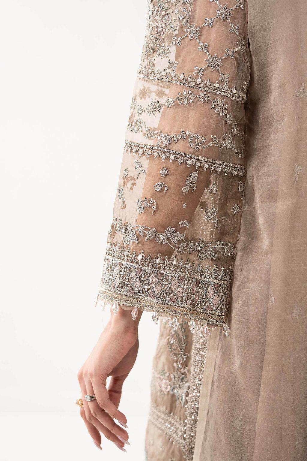 Maria.B. - 3 Piece Embroidered Organza Suit