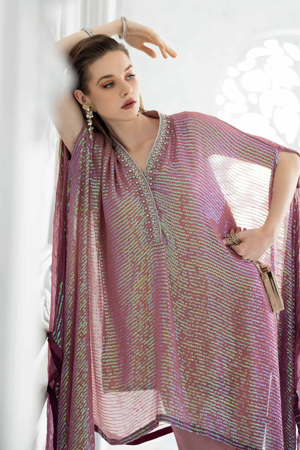 Maria.B - Embroidered Chiffon Suit