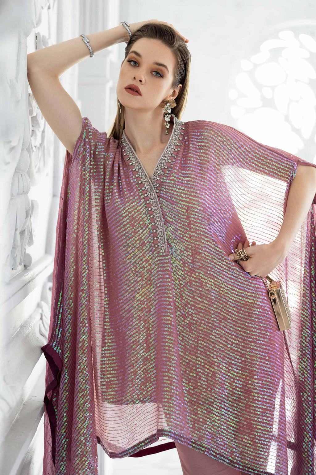Maria.B - Embroidered Chiffon Suit