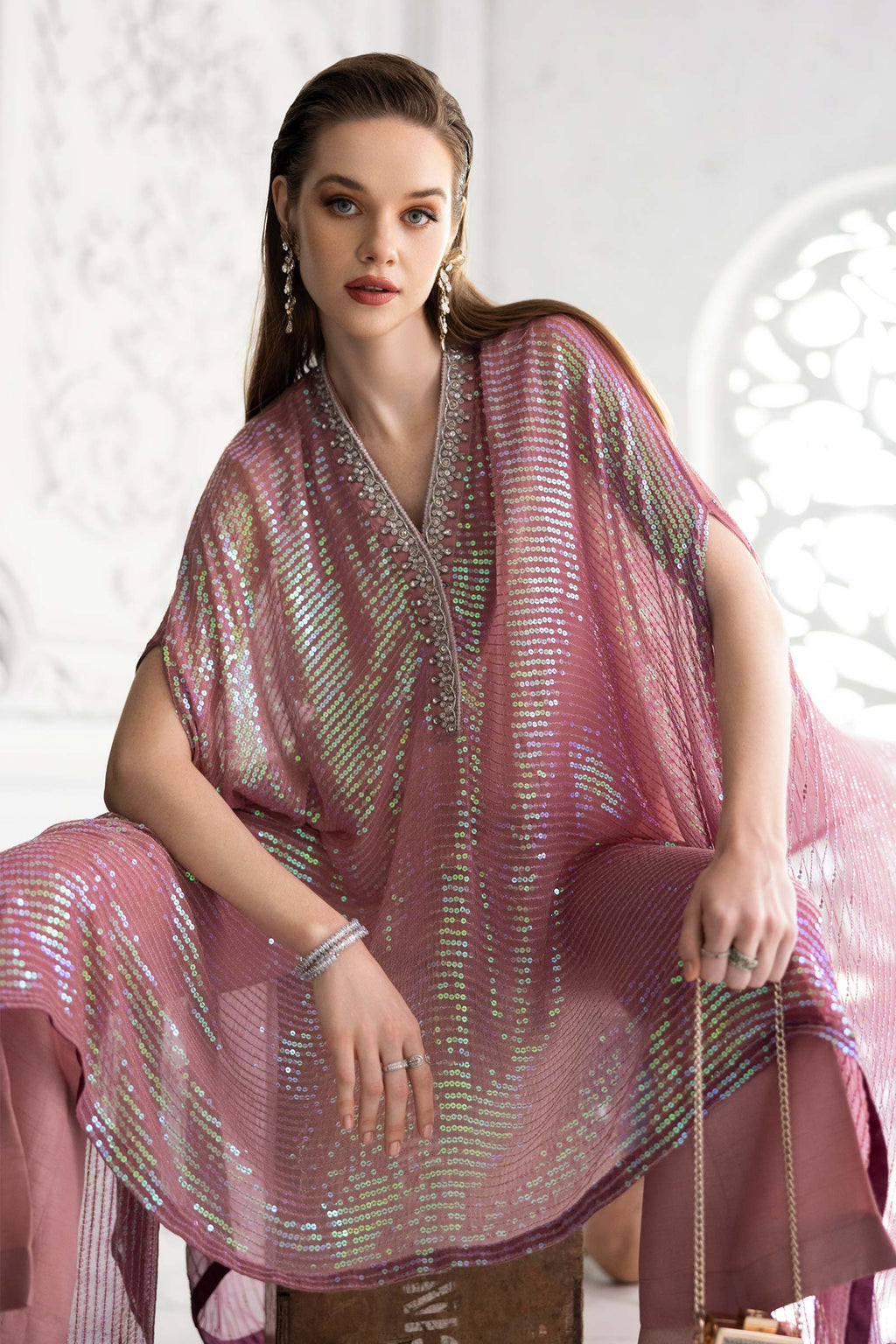 Maria.B - Embroidered Chiffon Suit