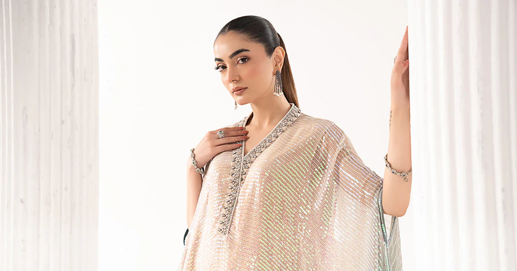 Maria.B. - Embroidered Chiffon Suit