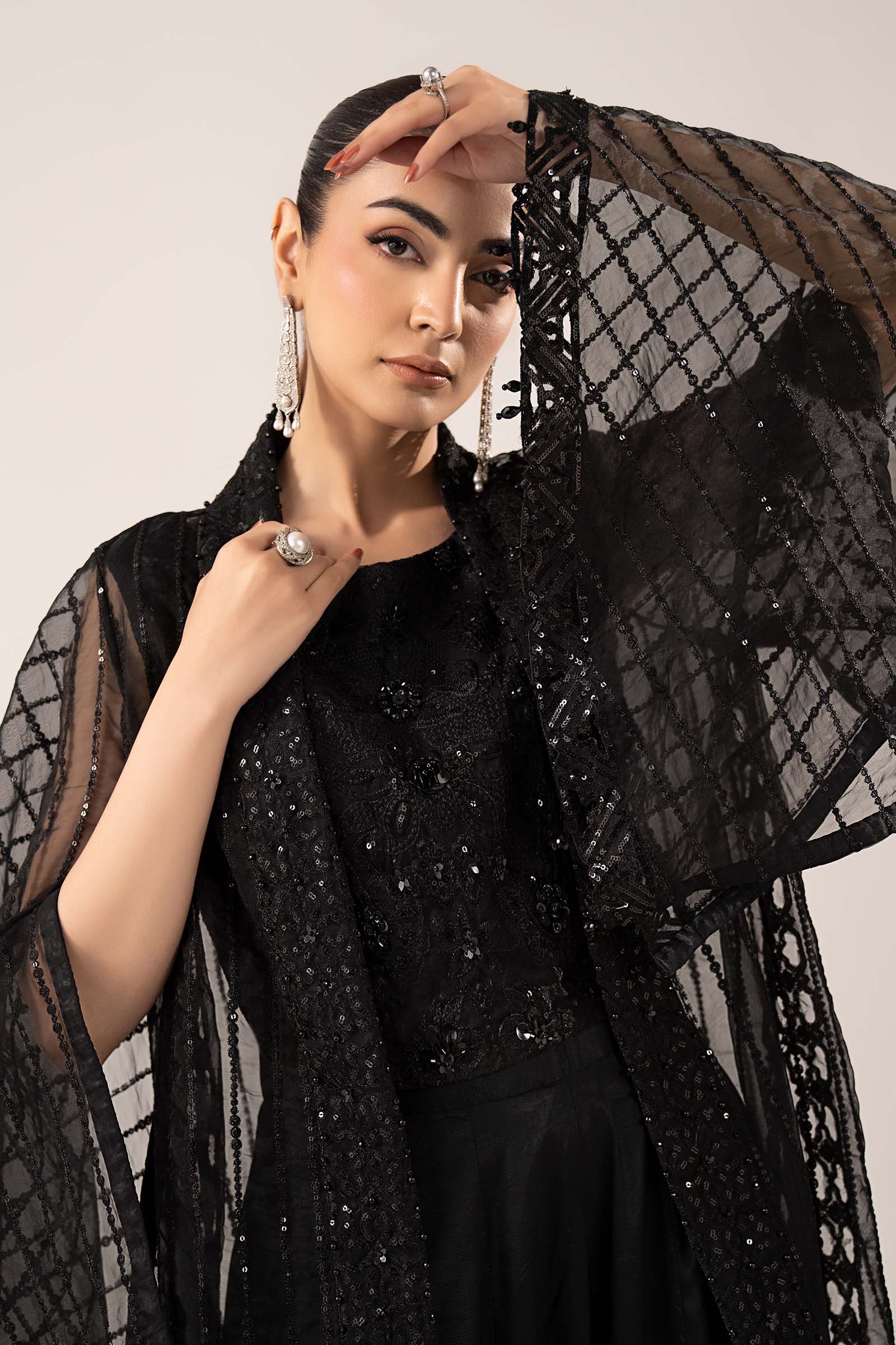 Maria.B. - 3 Piece Embroidered Organza Suit