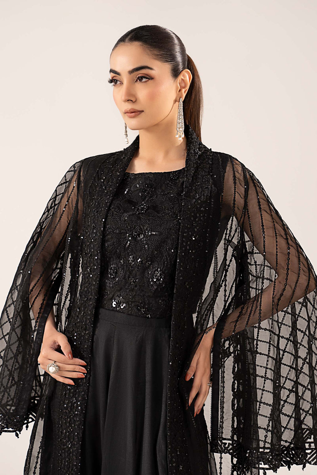 Maria.B. - 3 Piece Embroidered Organza Suit