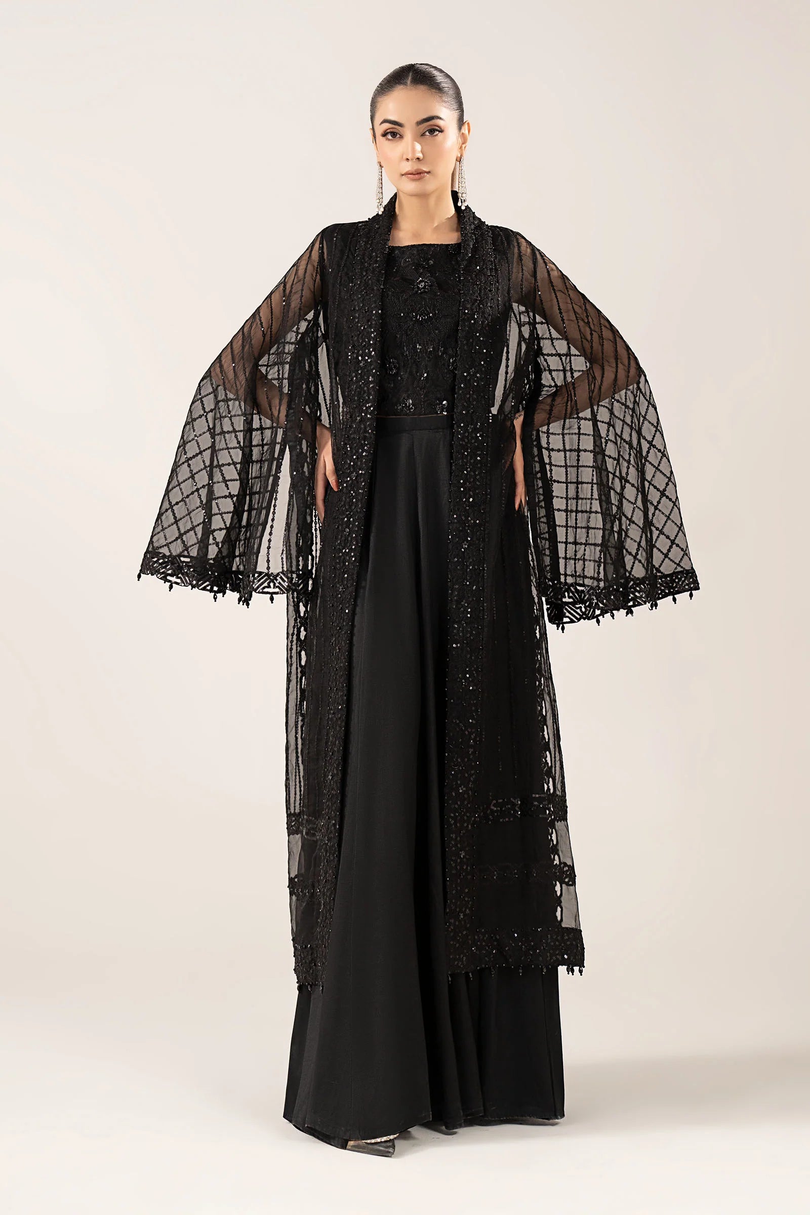 Maria.B. - 3 Piece Embroidered Organza Suit