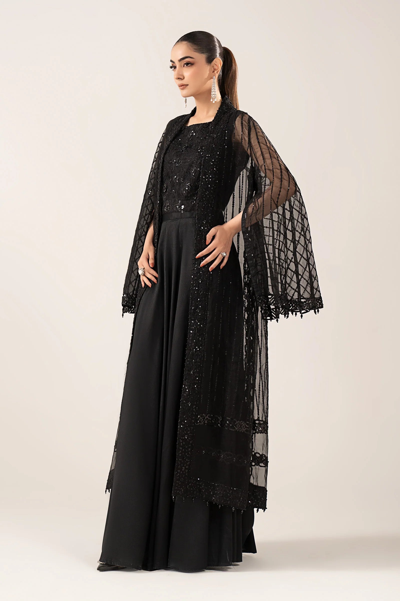 Maria.B. - 3 Piece Embroidered Organza Suit