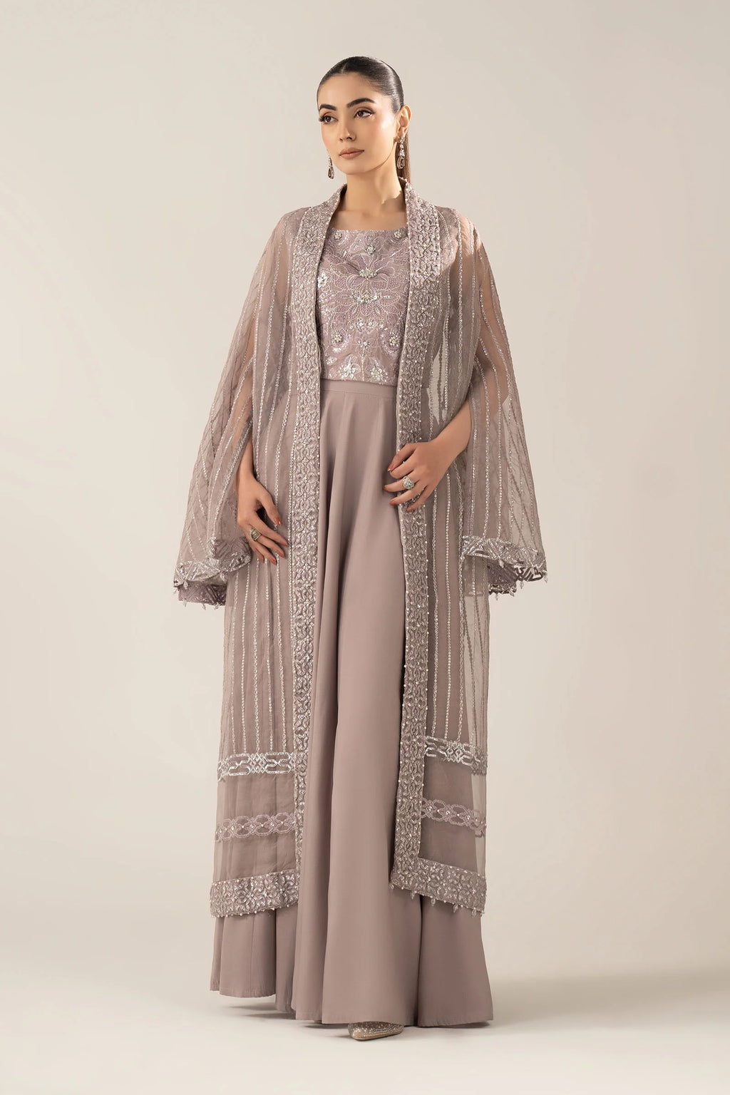 Maria.B. - 3 Piece Embroidered Organza Suit