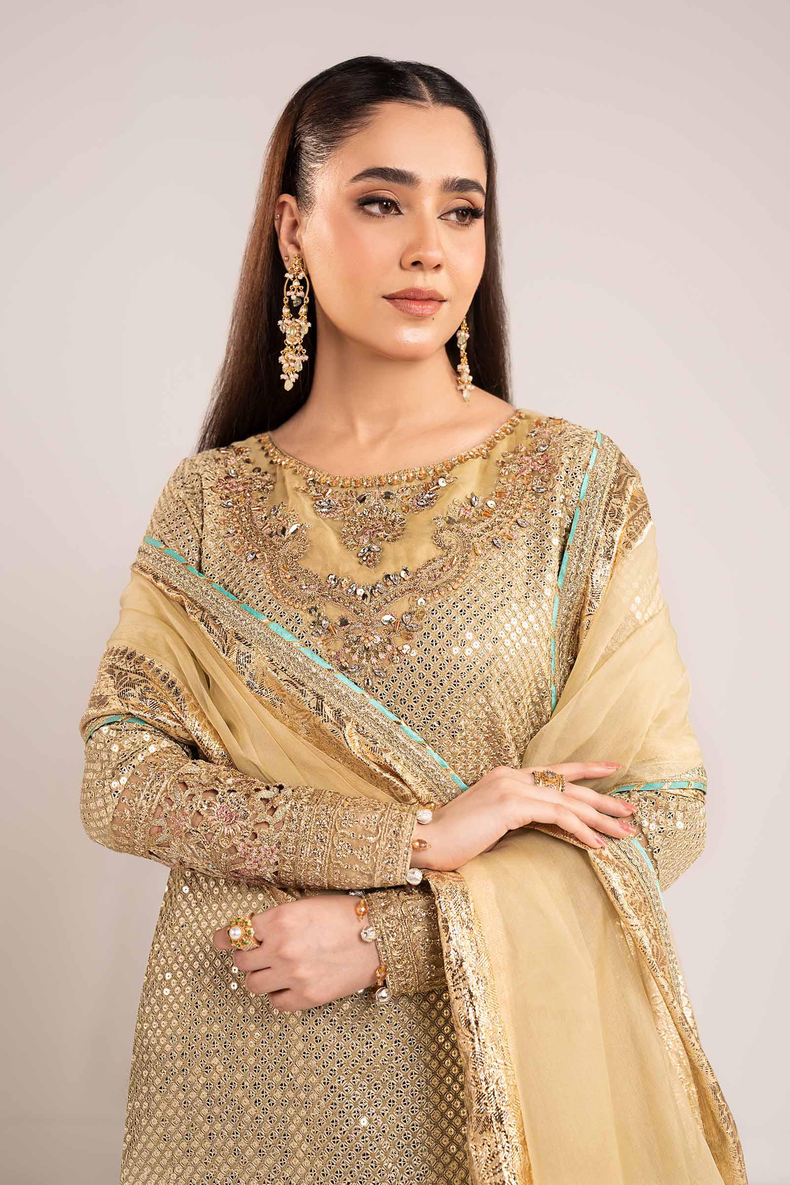 Maria.B. - Embroidered Chiffon Suit
