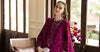 Maria.B. - 3 Piece Embroidered Raw Silk Suit