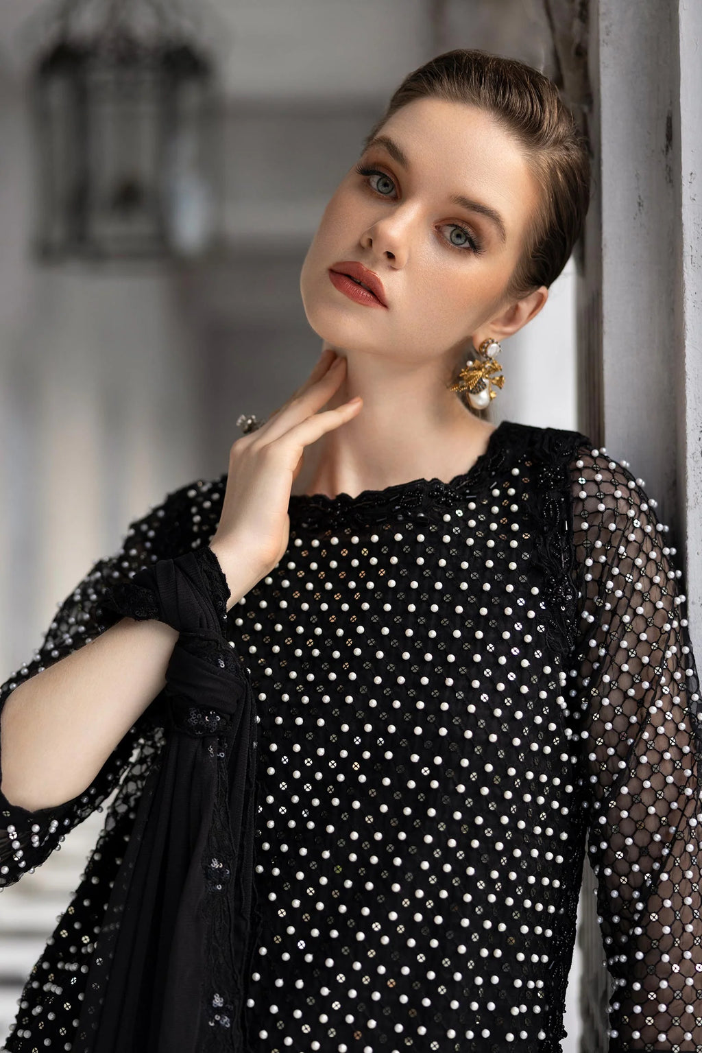 Maria.B. - Embroidered Organza Suit