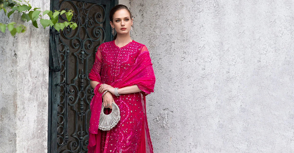 Maria.B. - Embroidered Organza Suit