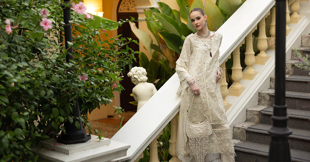 Maria.B. - Embroidered Organza Suit