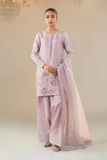 Maria.B. - 3 Piece Embellished Raw Silk Suit