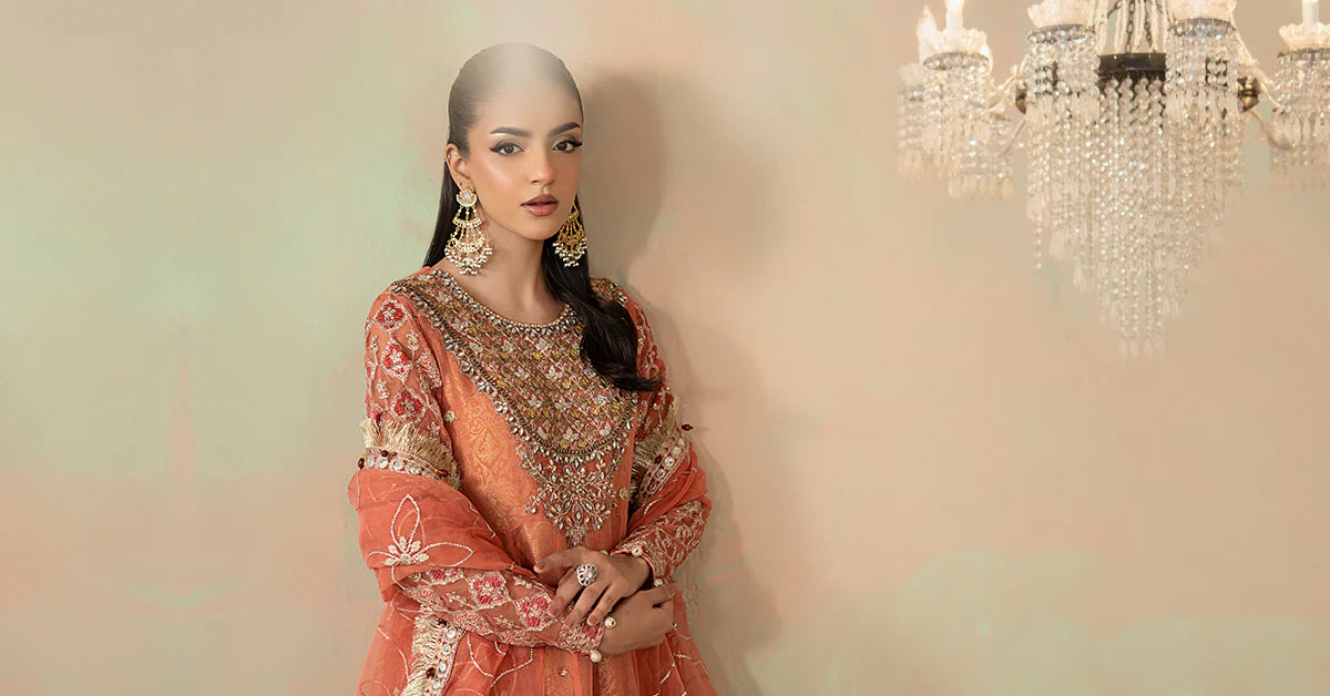 Maria.B. - 3 Piece Embroidered Organza Suit
