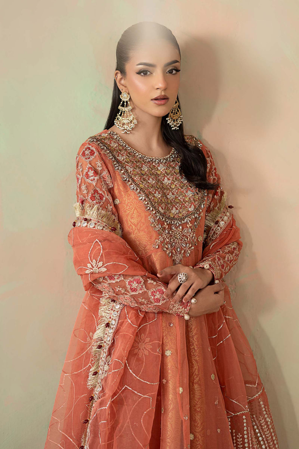 Maria.B. - 3 Piece Embroidered Organza Suit
