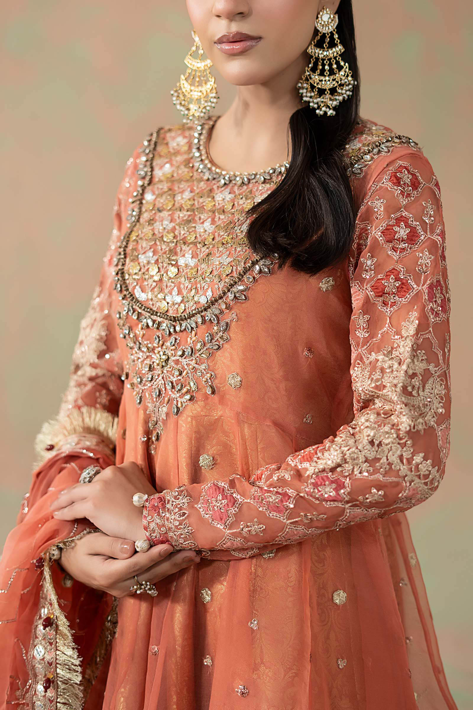 Maria.B. - 3 Piece Embroidered Organza Suit