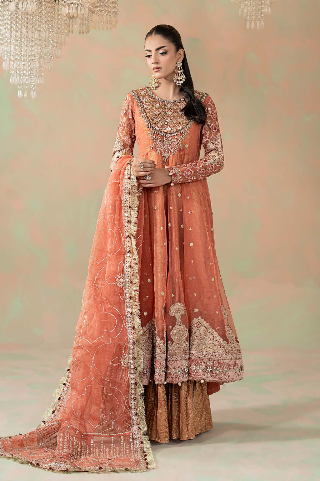 Maria.B. - 3 Piece Embroidered Organza Suit