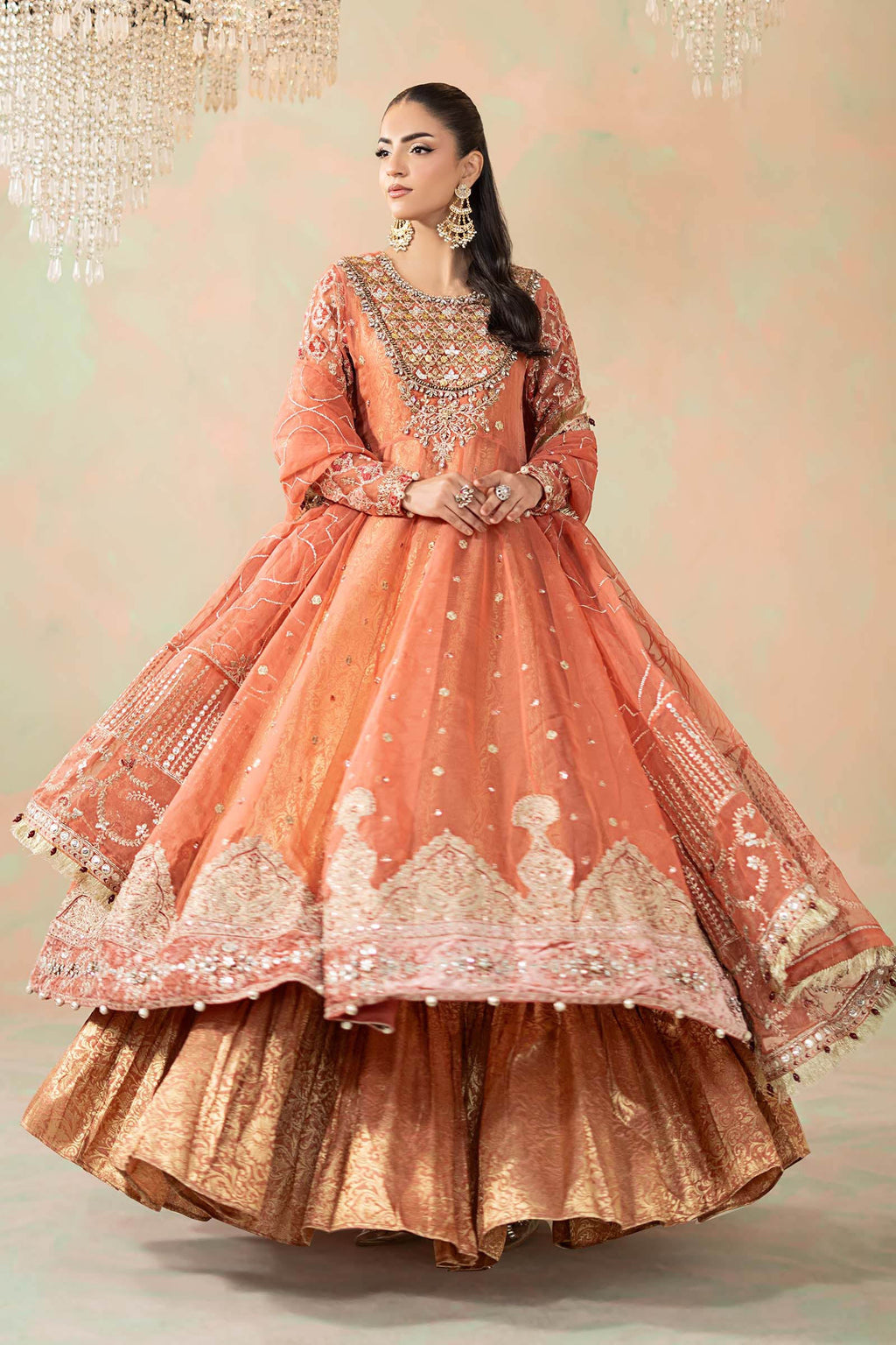 Maria.B. - 3 Piece Embroidered Organza Suit