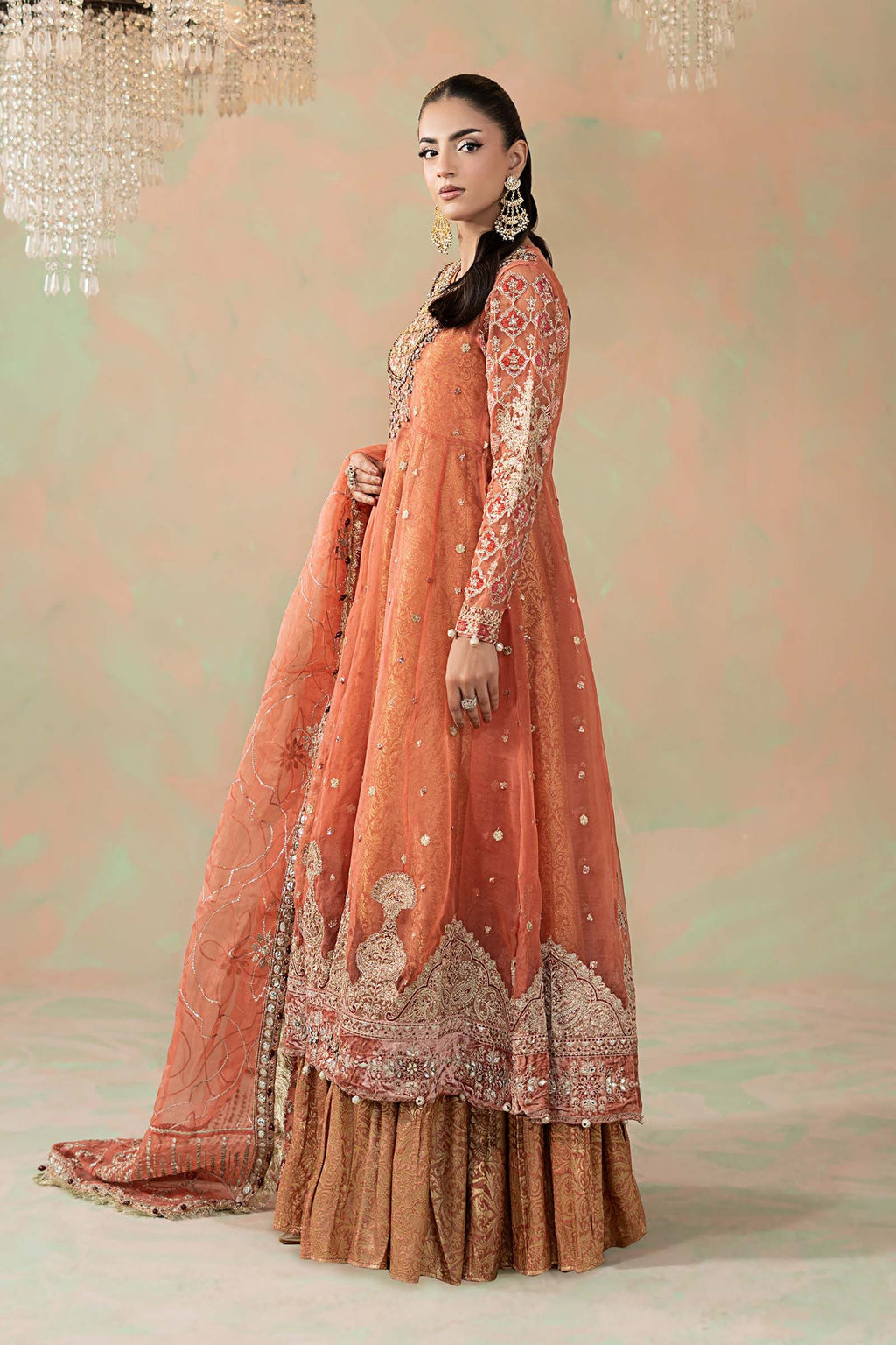 Maria.B. - 3 Piece Embroidered Organza Suit