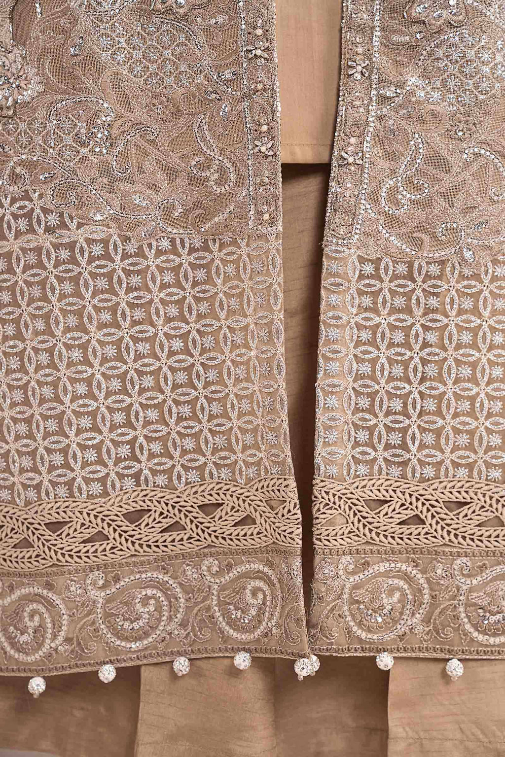 Maria.B. - 3 Piece Embroidered Net Suit