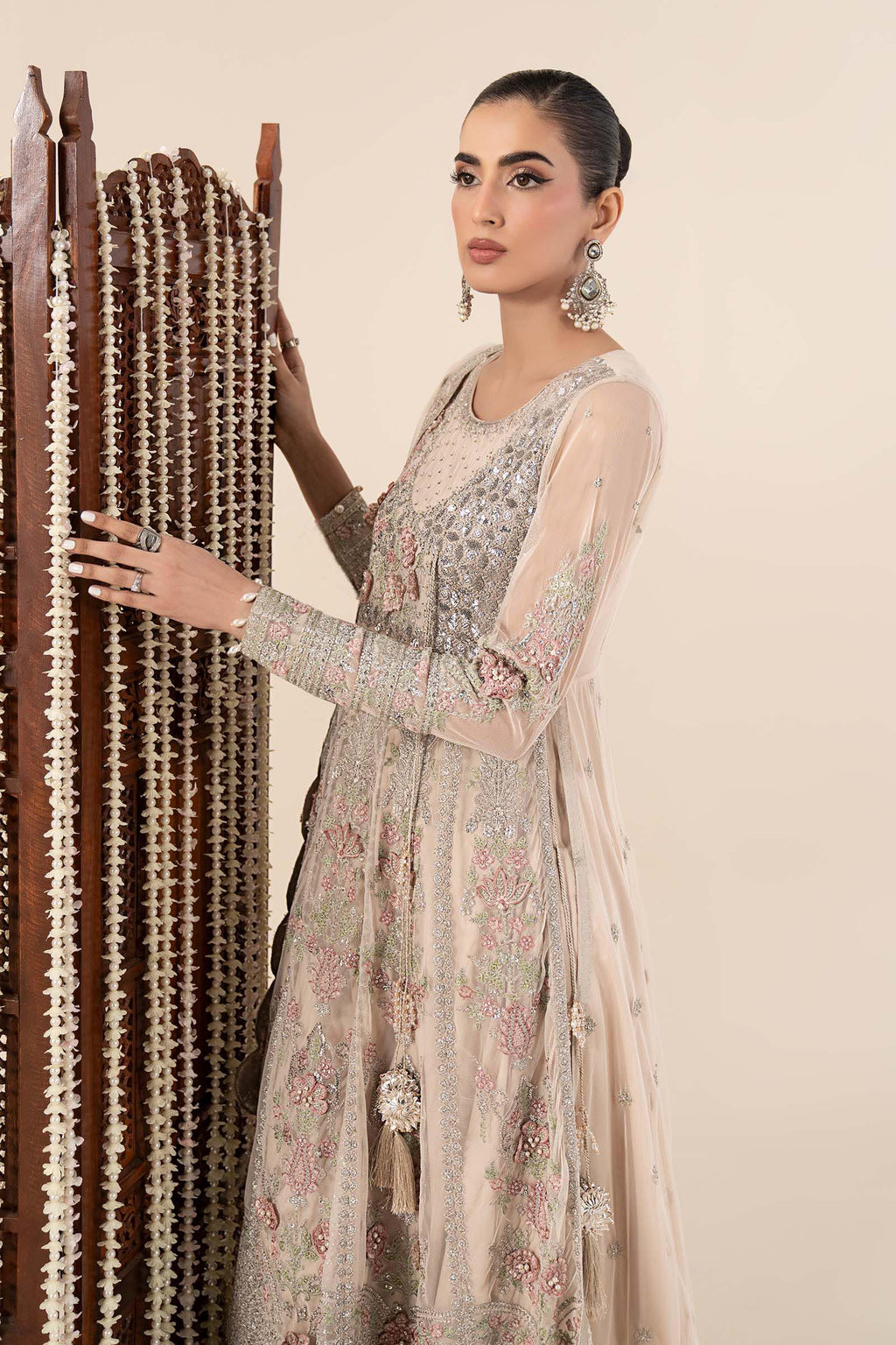 Maria.B. - 3 Piece Embroidered Net Suit