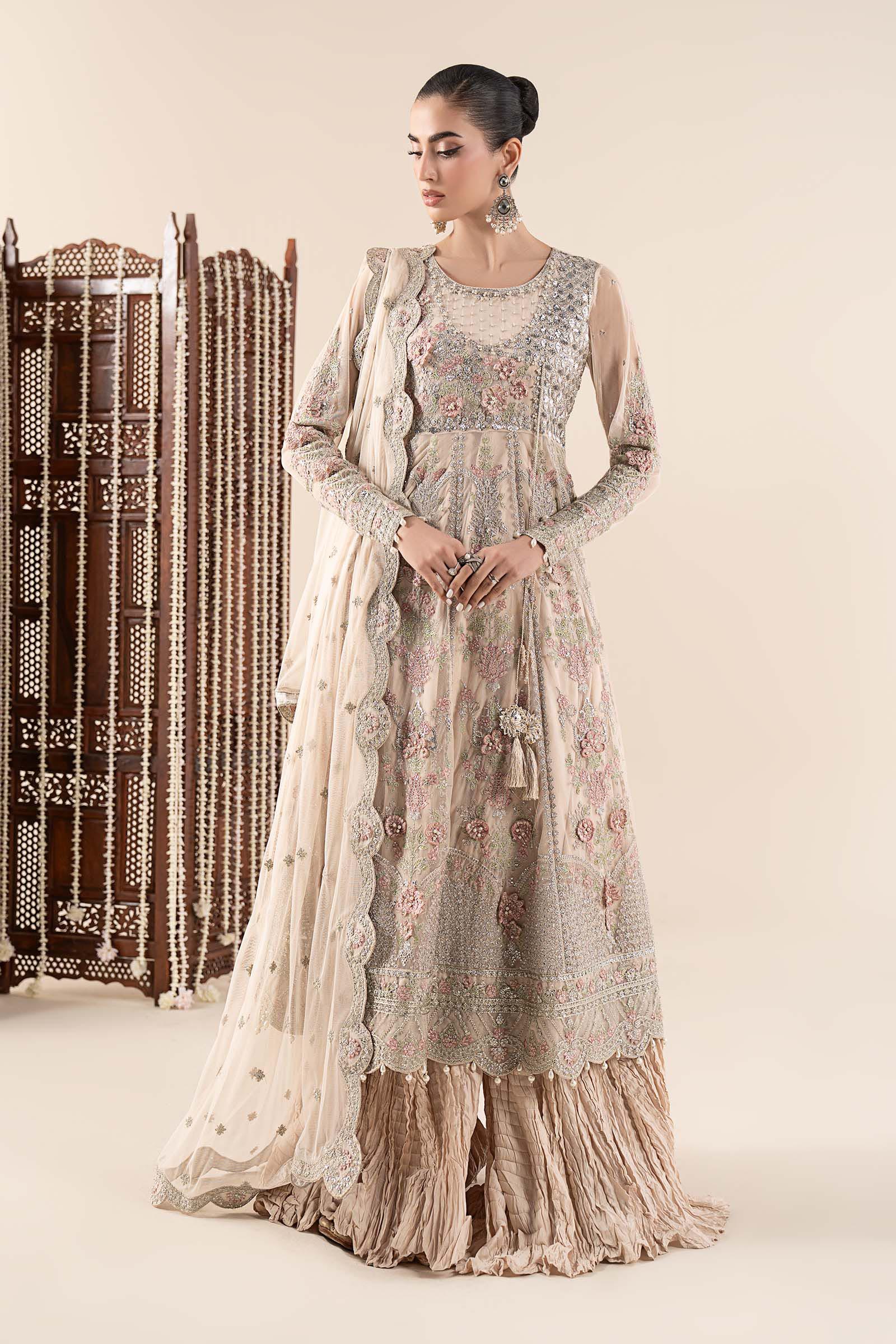 Maria.B. - 3 Piece Embroidered Net Suit