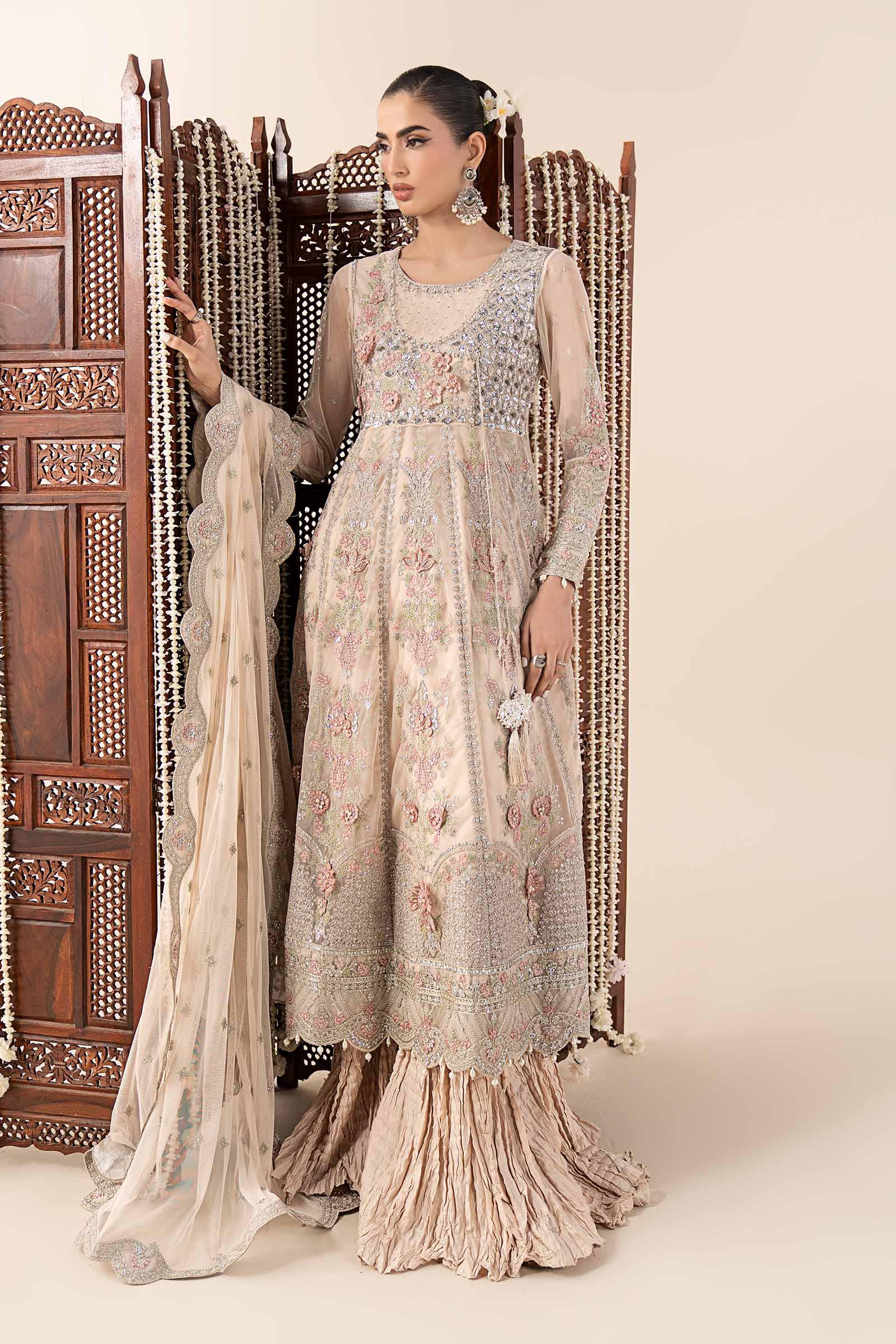 Maria.B. - 3 Piece Embroidered Net Suit