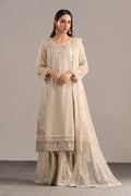 Maria.B. - 3 Piece Embroidered Cotton Net Suit