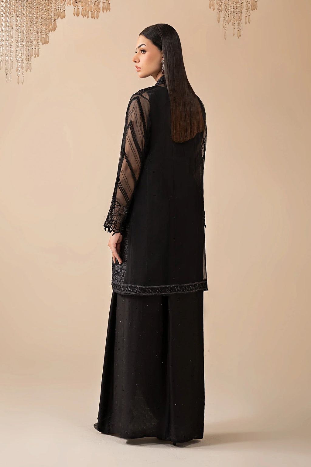 Maria.B. - 4 Piece Embroidered Organza Suit