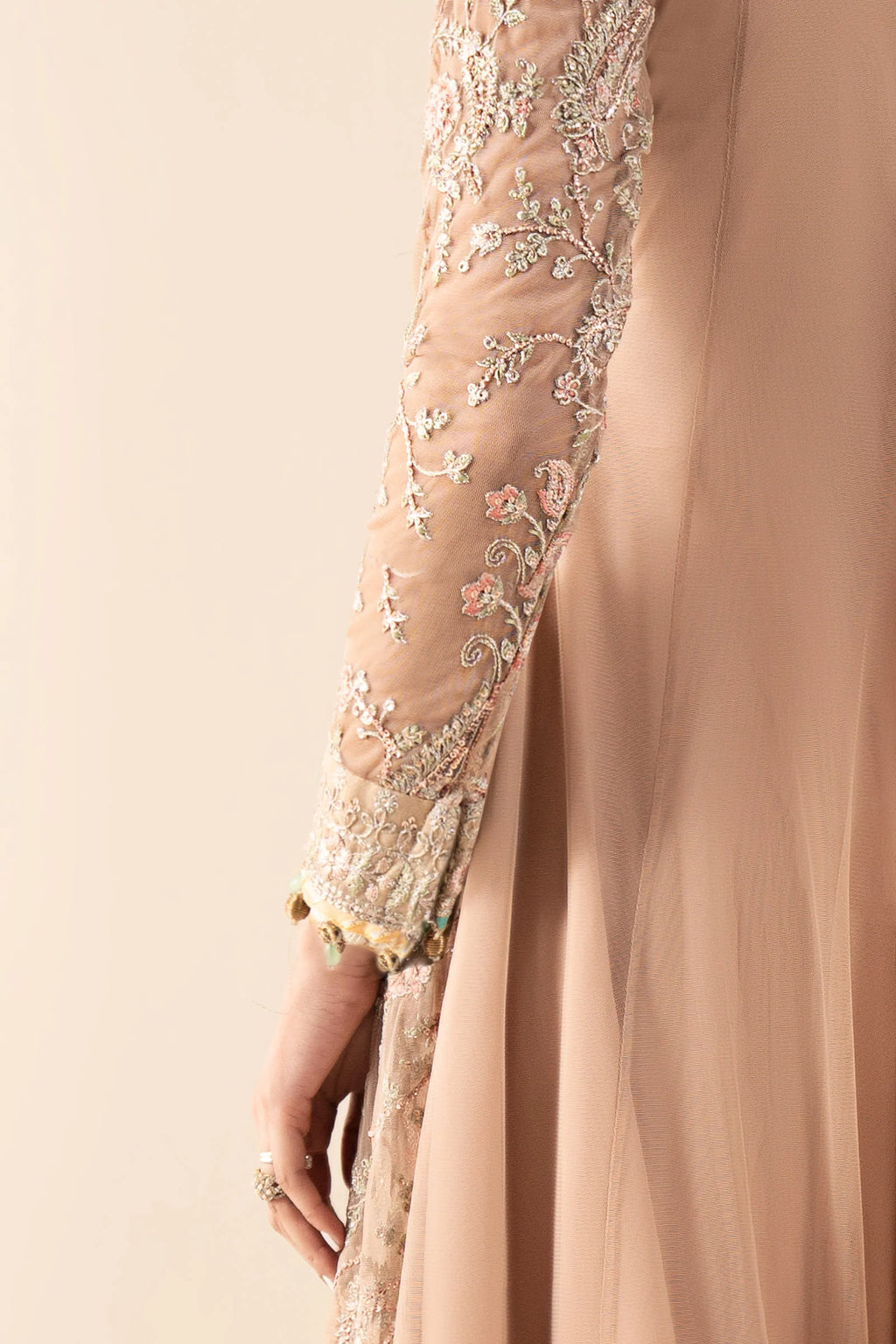 Maria.B. - 3 Piece Embroidered Net Suit