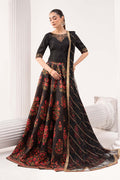 Maria.B. - 3 Piece Embroidered Raw Silk Suit